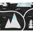 thumbnail image 5 of oneOone Cotton Flex Black Fabric Mountain Pattern Craft Projects Decor Fabric Printed By The Yard 40 Inch Wide, 5 of 5