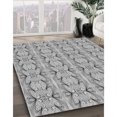 thumbnail image 3 of Ahgly Tapis d'Intérieur Lavable en Machine Carré Transitionnel Gris Platine, 7 Pieds Carré, 3 of 7