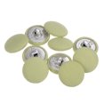 thumbnail image 1 of Unique Bargains 10pcs 28L Fabric Cloth Covered Button 18mm Round Metal Shank Sewing Buttons for Suits Dress Blouses, Light Green, 1 of 5