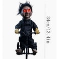 thumbnail image 3 of Poupée Animatronique Effrayante d'Halloween sur Tricycle, Accessoire Animé aux Yeux Rouges Lumineux, Déco Effrayante pour Fête à la Maison Hantée, Plastique, 3 of 7