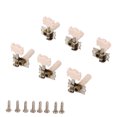 thumbnail image 2 of Classical Guitar Tuning Peg, White Guitar Peg Tuner Durable 3L3R Decorative Easy To Install  For Replacement, 2 of 8