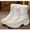 Beige, variant on LSLJS Womens Snow Boots Warm Thick-Soled Winter Boots Anti Slip Ankle Boots Mid Calf Snowboots High-Top Plus Velvet Warm Cotton Shoes Outdoor Walking Shoes for Women Ladies Girls