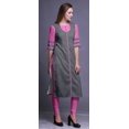 thumbnail image 3 of Bimba Kurti Droite Décontractée Imprimée Haut à Manches 3/4 Longue Kurta Robe pour Femmes, 3 of 6