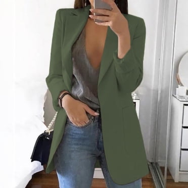 CEHVOM Vestes pour Femmes Manteau Coupe-Vent Trench Manteaux Automne Printemps Manteau Blouse Veste