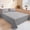 Gray#40749, variant on Luxury Hotel Bed Sheets, Ultra Soft Microfiber Bedding, Breathable and Comfortable Flat Sheet, Wrinkle and Fade Resistant, 71x91in