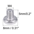 thumbnail image 3 of Unique Bargains M4x5mm Machine Screws Pan Phillips Cross Head Screw Fasteners Bolts 20Pcs, 3 of 3