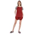 thumbnail image 2 of Inkmeso Solid 2 Pc Nightwear Set For Women Raglan Sleeves Button-Down Top & Shorts Sleepwear-66, 2 of 7