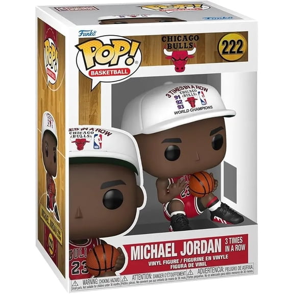 Funko POP NBA: Michael Jordan Bulls 3X Champion Figure