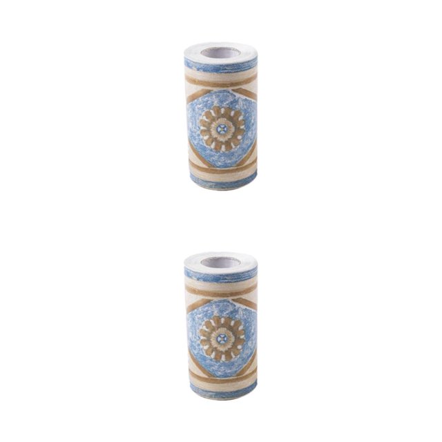 maskred Self-adhesive Wallpaper Border Sticker For Convenient Installation Decorative style 6 2Set