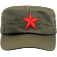 thumbnail image 2 of ORUYROP Chapeau Militaire Vintage Fatigue Étoile Rouge Mao Armée, 2 of 5