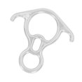 thumbnail image 3 of Descender Gear, 40KN High Strength Portable Aluminium Alloy Climbing Descender  For Caving Silver, 3 of 8