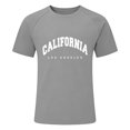 thumbnail image 3 of T-shirt Athlétique à Manches Raglan, Col Rond, Manches Courtes, avec Oiseau Respirant pour le Sport Quotidien et les Tenues Décontractées, 3 of 3