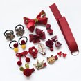 thumbnail image 4 of 18PCS Kids Hair Accessories Kit Assorted Hair Barrettes Hair Ties with Ribbon, 4 of 6