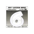 thumbnail image 1 of XP26034 JOY APPLIQUE Lettre Fer à Repasser COOPER 1 5 Blanc 6, 1 of 1