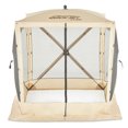 thumbnail image 1 of CLAM Quick-Set Traveler Abri Extérieur à 4 Côtés de 6 x 6 Pieds, Beige, 1 of 12