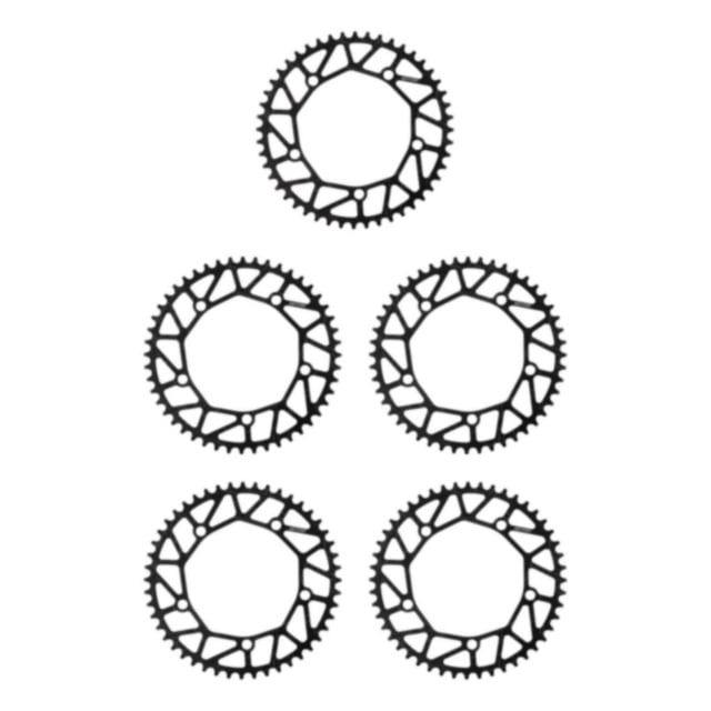 Redempat Chain Ring - Easy To Install Durable Wide Compatibility - Bike Crank Precise Fit Bicycles Crank 48T black 5Set