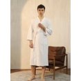 thumbnail image 2 of Men's Breathable Cool Feeling Bathrobe And Clubwear For Spring/Summer, 3/4 Sleeves, 2 of 4