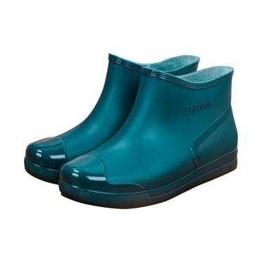 2025 Women's Rain Boots Rain Shoes Women Size 11 Low Cut Short Tube Shoes Men Winter Plastic Water Shoes with Womens Shoes Boots Non Slip Soles Warm Fleece Lined Removable Cotton insole