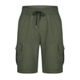 thumbnail image 3 of Birdeem Mens Shorts Mens Casual Solid Color Casual Drawstring Pockets Elastic Sports Shorts, 3 of 10