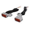 thumbnail image 1 of Miulika Indicateur de Direction led pour Moto, Clignotant pour Course, Lampe Argent Orange, 1 of 7