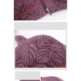 thumbnail image 3 of Virmaxy Womens Wireless Bra Oversized Soft Cotton Cup with No Steel Ring Cover Front Zipper Printing Chest Lifting Side Collection and Beautiful Back Underwear Purple XXXXXXL, 3 of 5