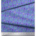 thumbnail image 2 of Soimoi Purple polyester Crepe Fabric Colorful Bottle Print Sewing Fabric Yard 52 Inch Wide, 2 of 3