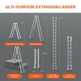 thumbnail image 4 of VEVOR Telescoping Ladder A Frame 16.7 FT Extension Multi-Function, 4 of 9