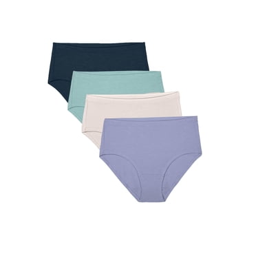 Slip taille basse Modal Fruit of the Loom pour femmes, paquet de 4