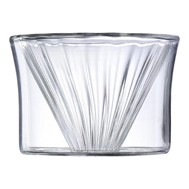 Rongfmy 1 Pce Goutte à Goutte en Verre pour Café, Pot de Partage de Café Réutilisable, Cône de Café Amovible, Cafetière, Tasse à Café, Outils Résistants à la Chaleur, Tasse