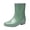 Green, variant on jovati Fashion Mid-tube Rain Boots Ladies Pvc Non-slip Rain Boots Water Shoes Woman Rubber Shoes