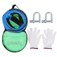 thumbnail image 1 of 1 Set Heavy Duty Car Trailer Rope 8 Tons 5 Meters Tow Strap with U-Shaped Hooks, 1 of 8