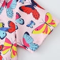 thumbnail image 4 of TZEWGL Short Sleeve Summer Cartoon Prints Beach Holiday Floral Print Shirt With Hat 2Pcs Set Clothes For Infnants size 4-5T, 4 of 5