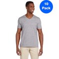 thumbnail image 1 of Gildan Men's Softstyle V-Neck T-Shirt - G64V (Pack Of 10), 1 of 1
