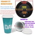 thumbnail image 2 of Aspire 12 PCS Silicone Drinking Lid Cup Lids, Reusable Coffee Cup Covers / Lids - BLACK(Couvercles de Tasse), 2 of 7