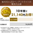 thumbnail image 2 of Iris Ohyama LED Pendant Light 6 Tatami Dimming Japanese Style Metal Circuit Series PLM6D-J, 2 of 5