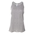 thumbnail image 1 of Bella Ladies Flowy Racerback Tank, L, Athletic Heather, 1 of 2