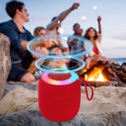 Czzoypi Mini Bluetooth Speaker, Wireless Portable Subwoofer, Heavy Bass Small Speaker for Outdoor Car Home Desktop, Red
