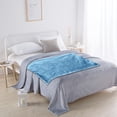 thumbnail image 4 of Flannel Blanket, Super Soft Warm Solid Fleece Blanket Throw Rug Sofa Bedding, 70x100cm Comfortable Machine Washable Velvet Conditioning Blanket Picnic Blanket Easy to Clean, 4 of 6