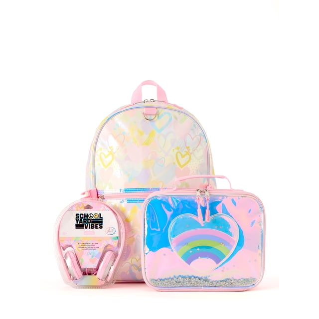 Ensemble sac à dos Rainbow Hearts School Yard Vibes