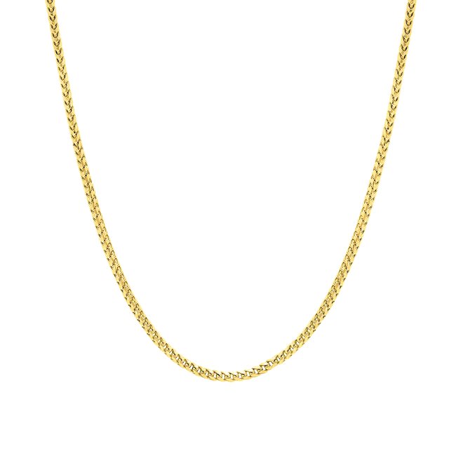 Collier Chaîne Franco en Or Jaune 14k, 1.8mm, 16 Pouces