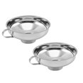 thumbnail image 1 of Oleegame 2PC Stainless Steel Canning Funnel Wide Mouth Wide Mouth Jar Funnel With Handle For Wide Mouth And Regular Mouth Wide Mouth Jars Food Grade Metal Jam Funnel, 1 of 5