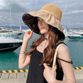 thumbnail image 3 of Chapeau de Pêcheur pour Femmes en Paille - Protection Solaire, Large Bord, 3 of 8