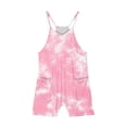 thumbnail image 4 of LSLJS Girls Summer Sleeveless Casual Romper Spaghetti Strap Shorts Jumpsuit With Pockets, Girls' Jumpsuits & Rompers Summer Clothes, 4 of 5