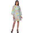 thumbnail image 2 of Moomaya Short Robe For Women Plus Size Printed Cotton Robe Lightweight Nightwear, 2 of 6