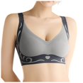 thumbnail image 5 of Kcodviy Women's Comfortable and Transparent Womens Bras No Underwire Plus Size Shoulder Strap Cordless Backless Running Bra Spongeless with Convertible Shoulder Compression Bra Straps, 5 of 5