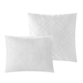 thumbnail image 2 of Grace Living Fitzgerald Polyester Comforter Set - Pleated, Solid Neutral Color, 2 of 6