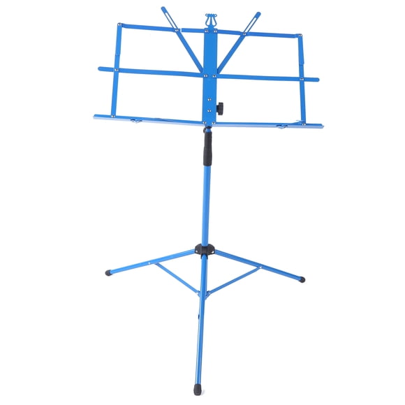 Portable Music Shelf, Foldable Adjustable Height Angle Small Music Stand Tripod Extend For Home For Family Blue,Black