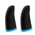 thumbnail image 3 of Maytalsory 2 Pcs Gaming Controller Gloves Touch Screen Anti-skid Elastic Sleeve Fingertips Cover Portable Computer Smartphone Black Blue 1Set, 3 of 6