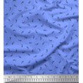 thumbnail image 1 of Soimoi Modal Satin Fabric Triangle & Rocket Cartoon Printed Craft Fabric by The Yard 42 Inch Wide, 1 of 3