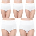 thumbnail image 2 of Soki Womens Underwear 6PC Cotton High Rise Briefs on Clearance, 2 of 5